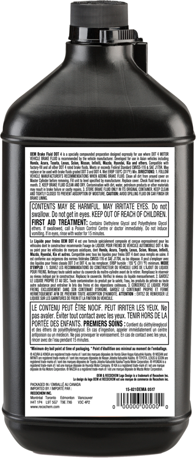 OEM Brake Fluid DOT 4