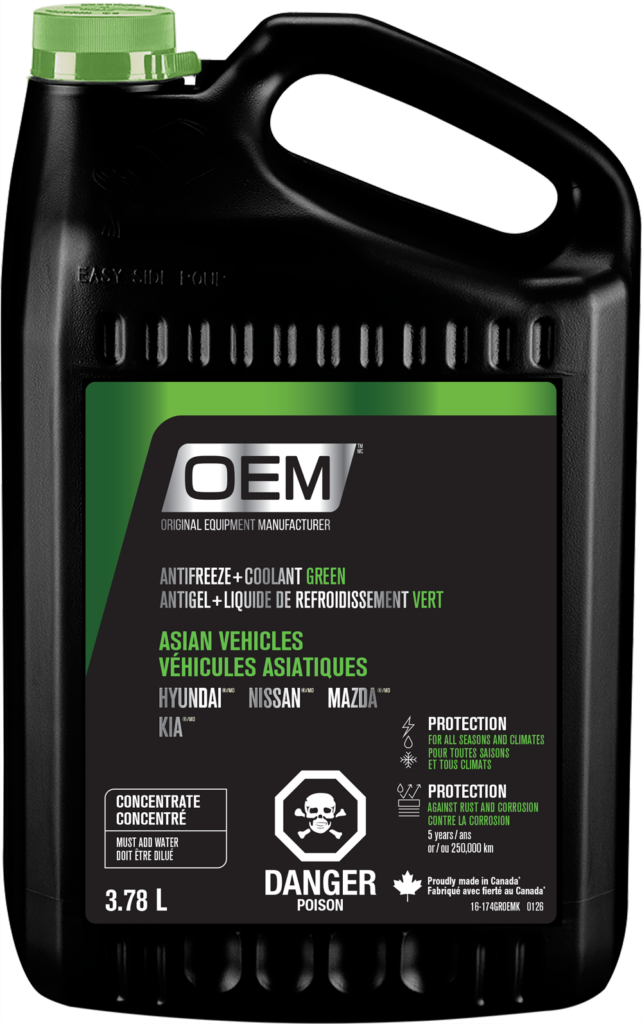 Antifreeze + Coolant Green  Asian Vehicles