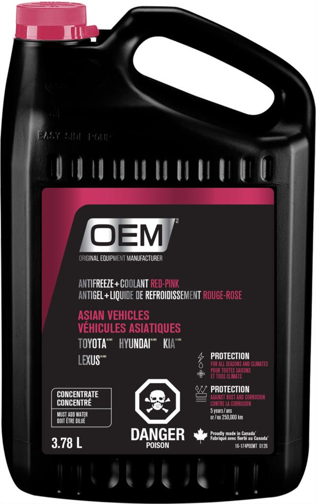 Antifreeze + Coolant PINK  Asian Vehicles