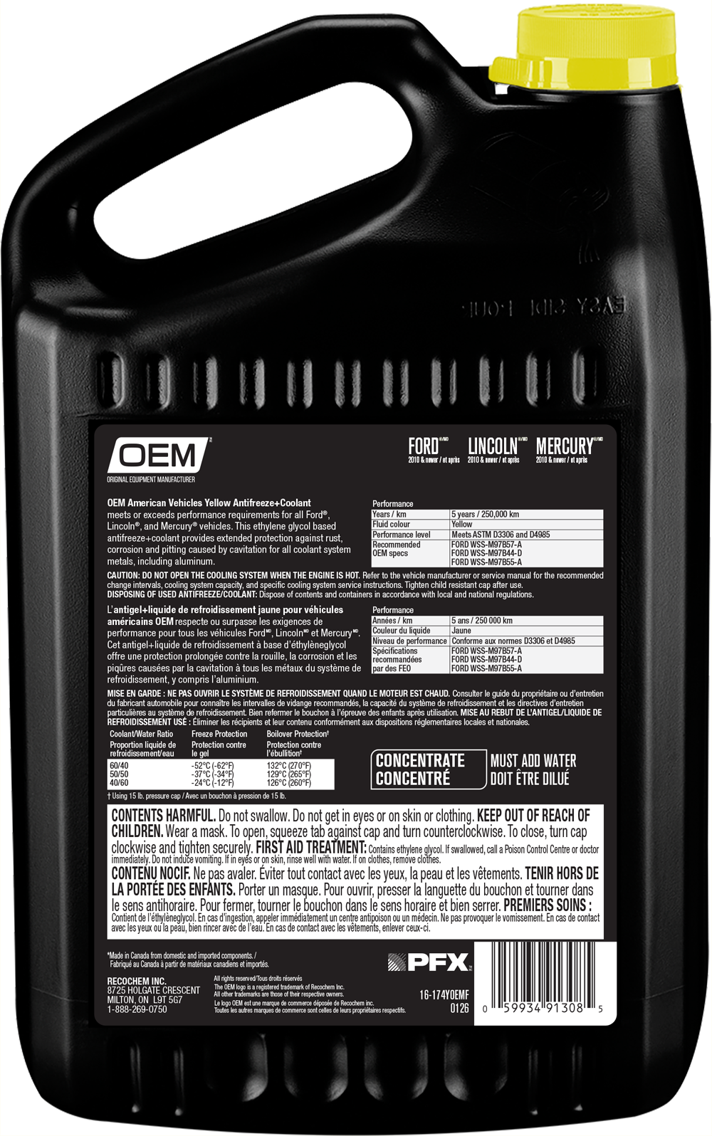 Antifreeze + Coolant Yellow American Vehicles