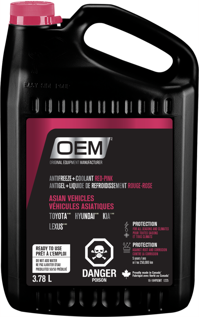 Antifreeze + Coolant PINK  Asian Vehicles