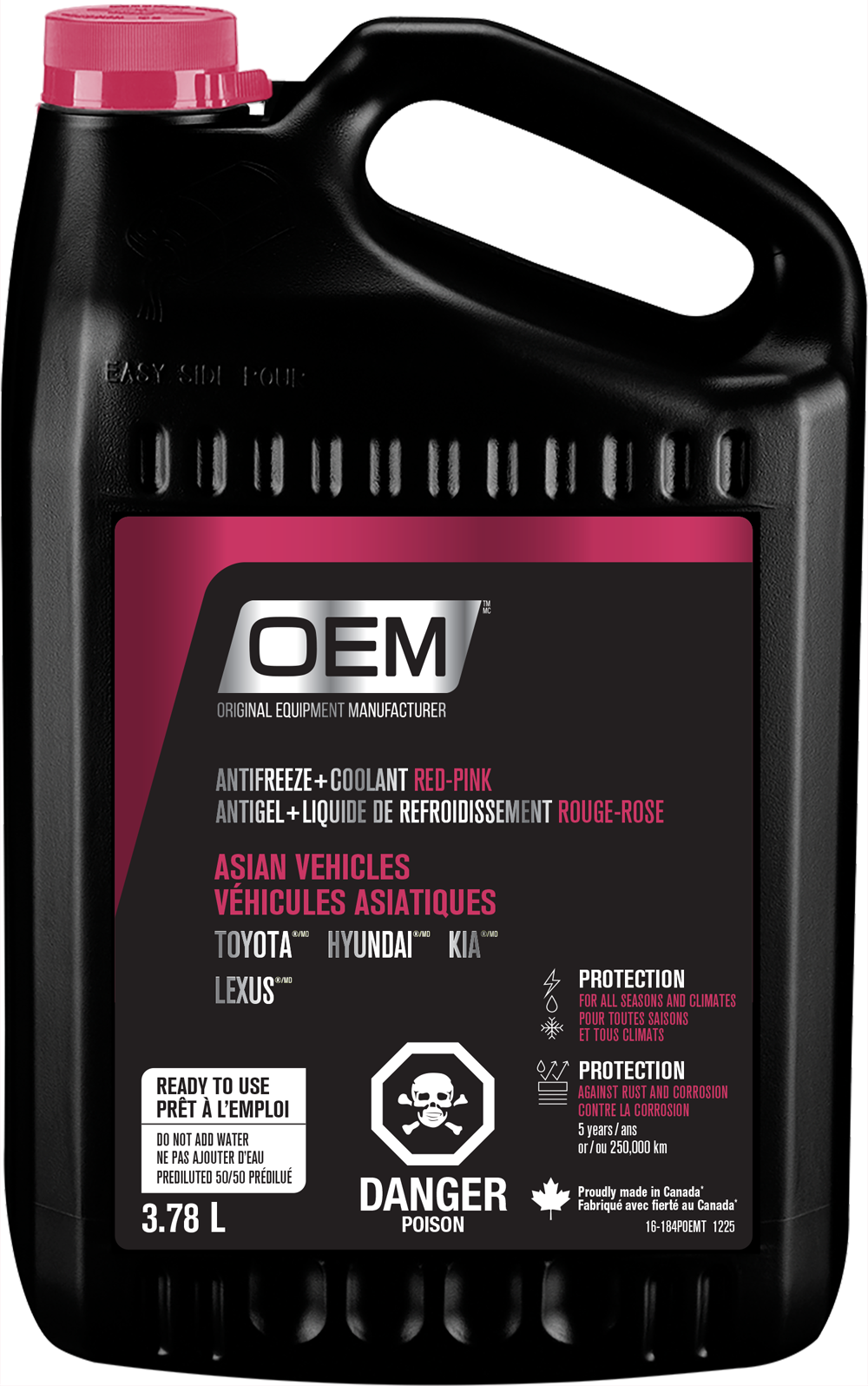 Antifreeze + Coolant PINK  Asian Vehicles