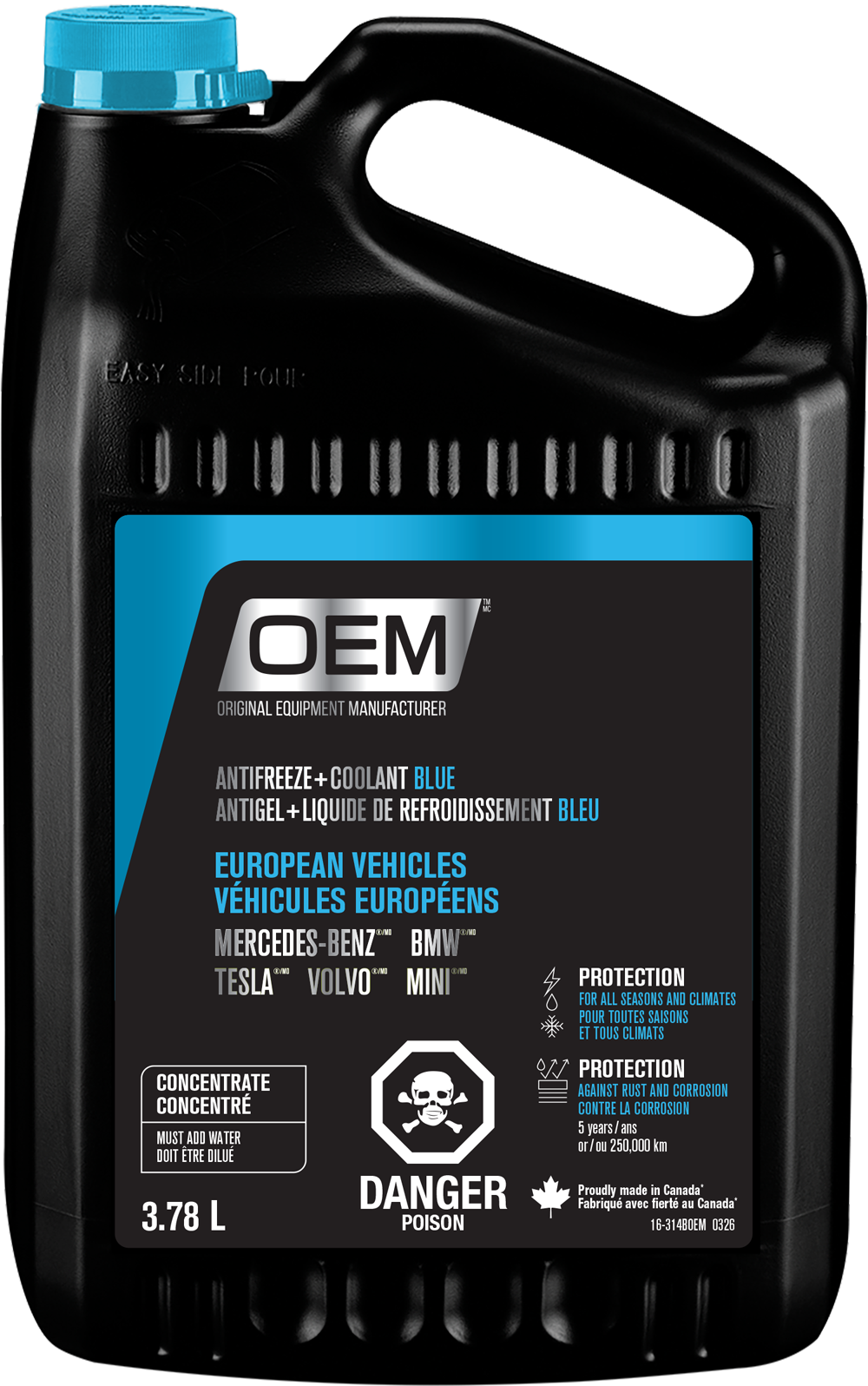 Antifreeze + Coolant Blue  European Vehicles