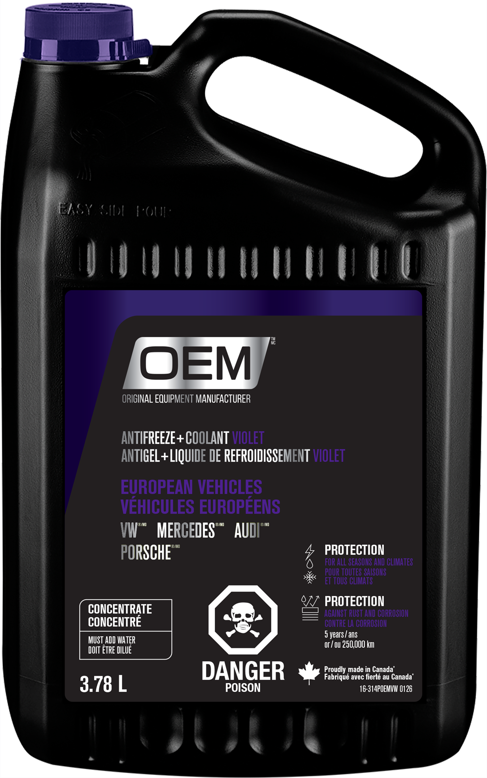 Antifreeze + Coolant Violet  European Vehicles