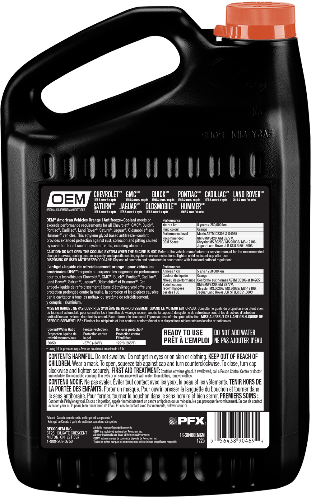 Antifreeze + Coolant ORANGE I  American Vehicles