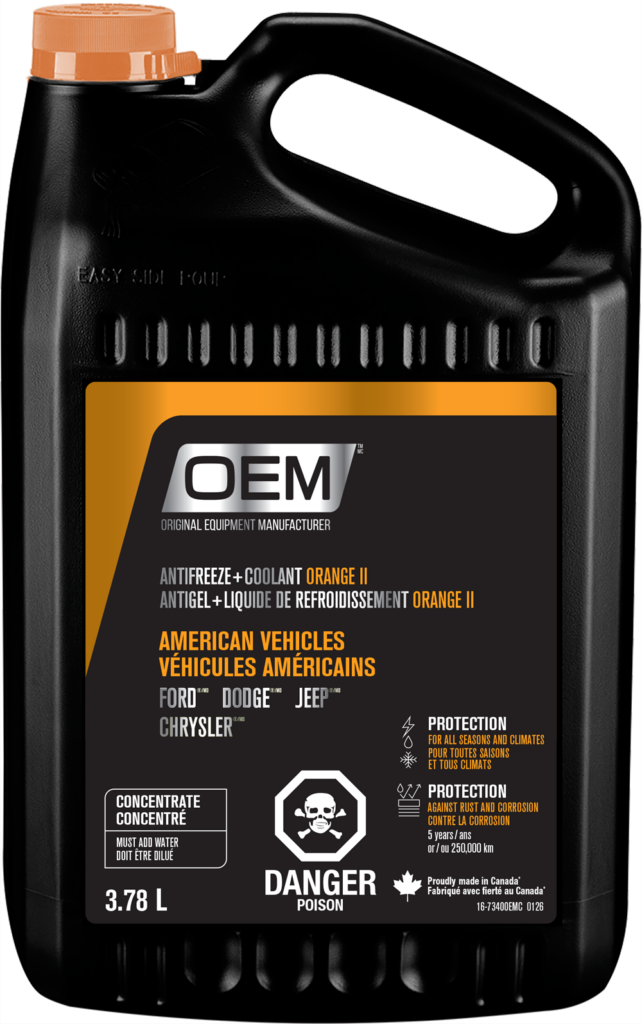 Antifreeze + Coolant ORANGE II American Vehicles