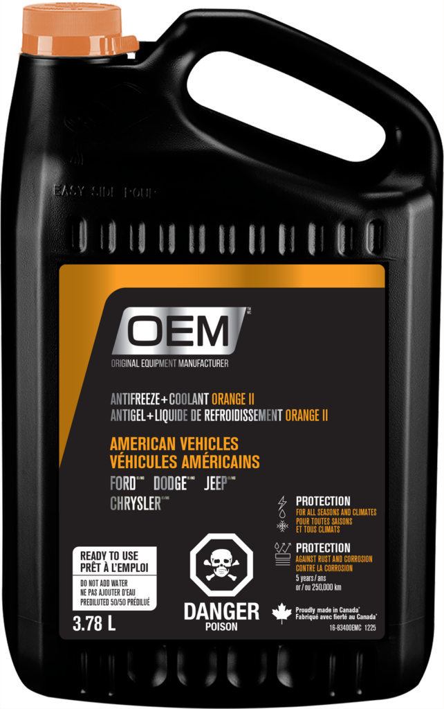 Antifreeze + Coolant ORANGE II American Vehicles