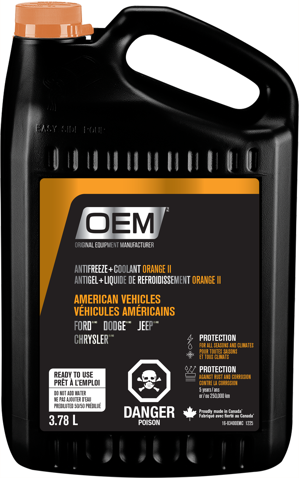Antifreeze + Coolant ORANGE II American Vehicles