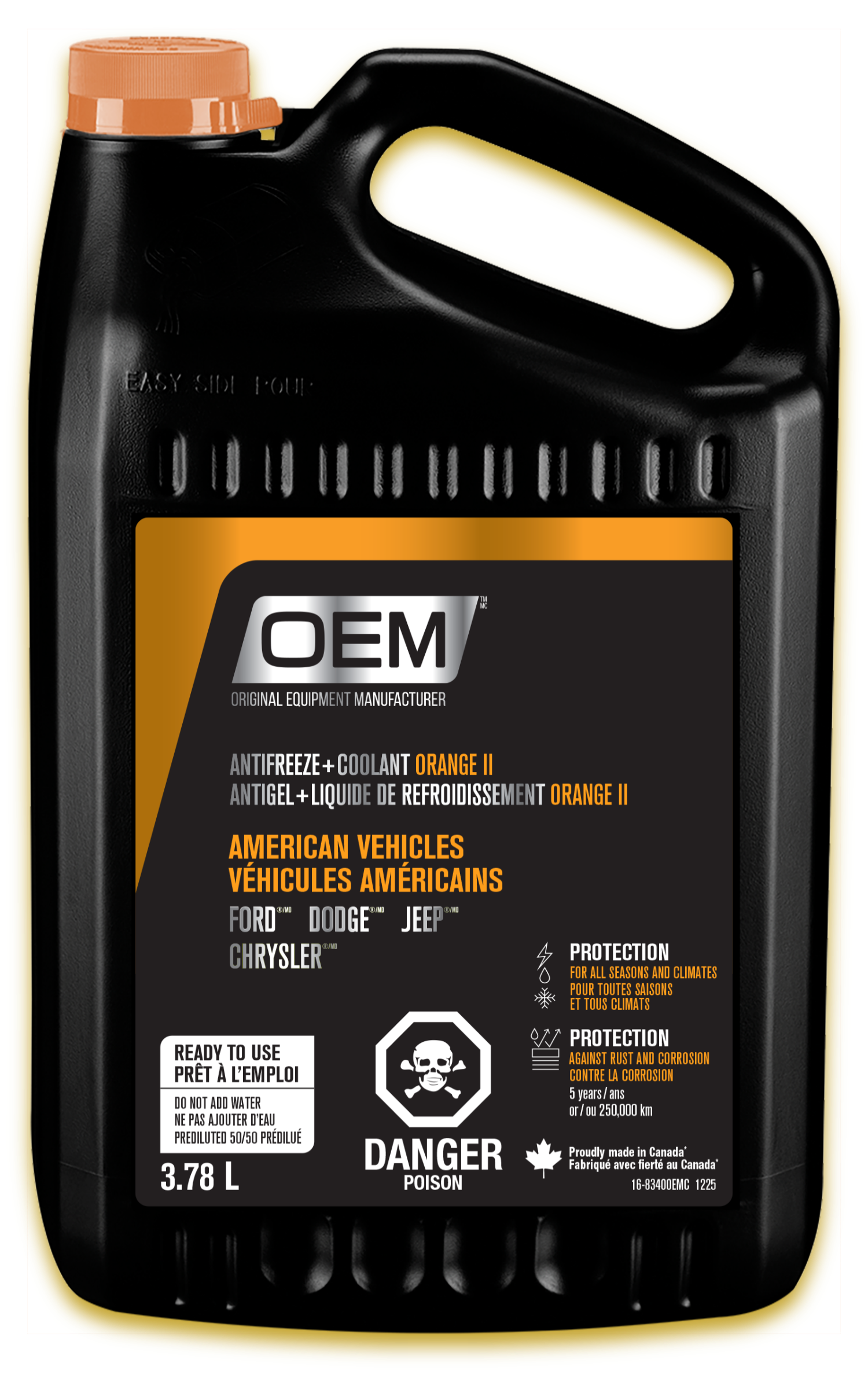 Antifreeze + Coolant ORANGE II American Vehicles