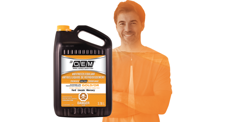 Antigel/Liquide de refroidissement OEM à protection étendue Or