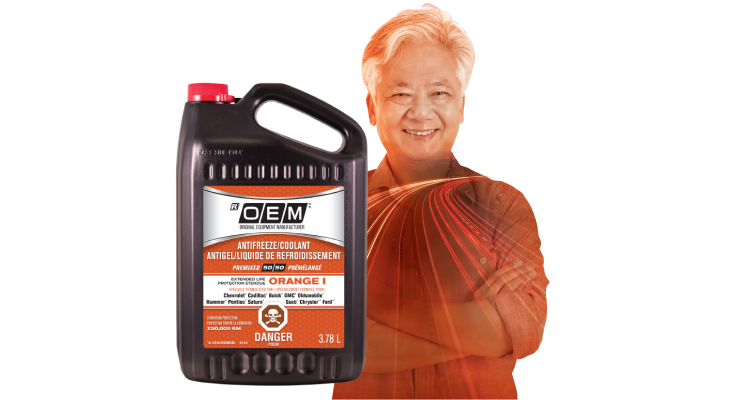 Antigel/Liquide de refroidissement OEM à protection étendue Orange I