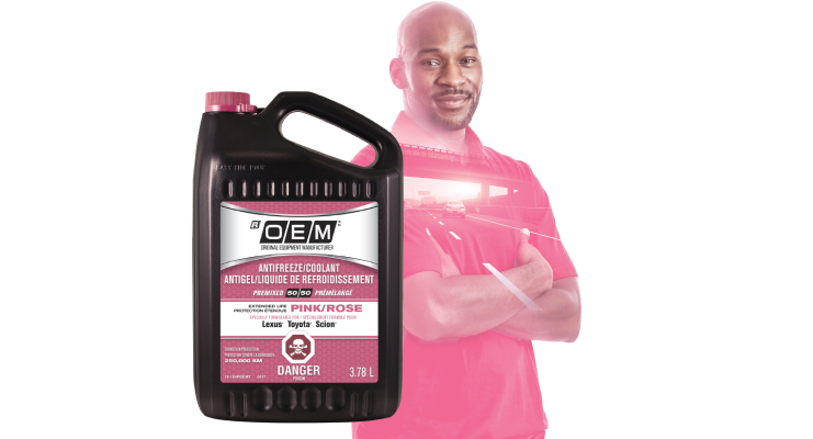 Antigel/Liquide de refroidissement OEM à protection étendue Rose