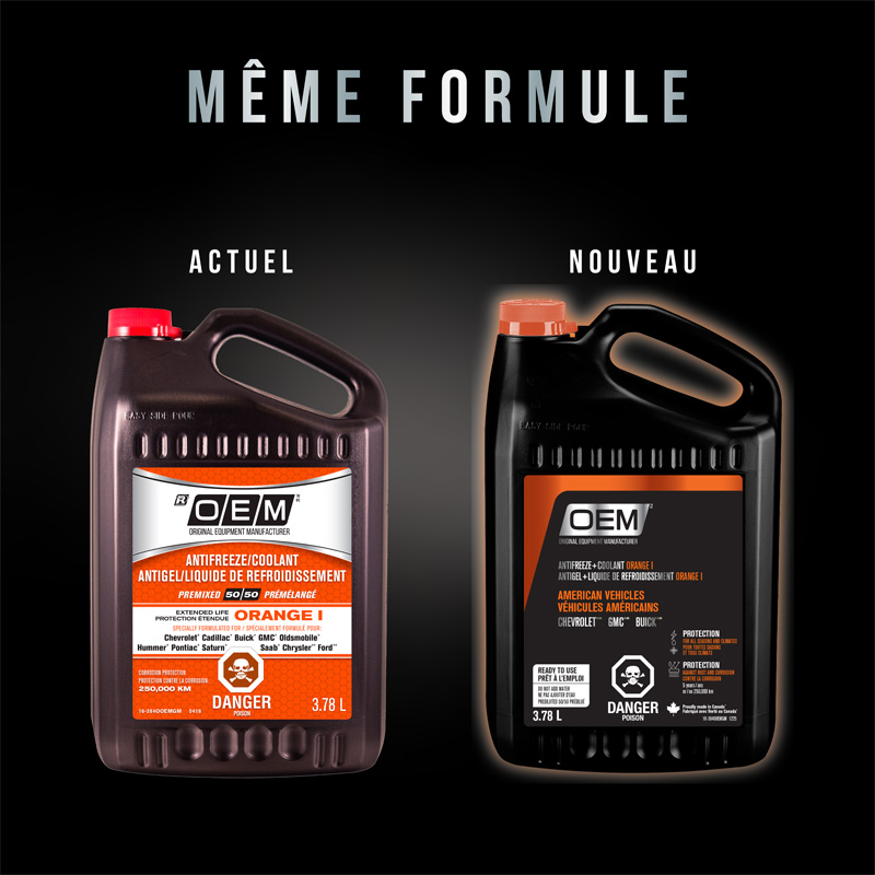 Antigel + liquide de refroidissement orange I  pour véhicules de fabrication américaine