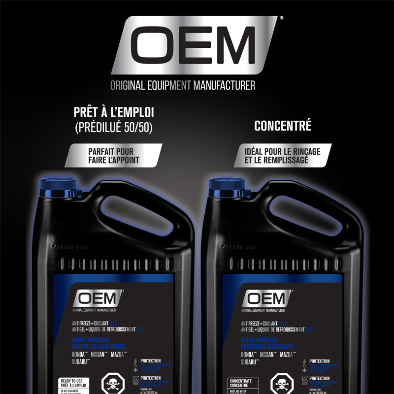 Antigel + liquide de refroidissement bleu  pour véhicules de fabrication asiatique